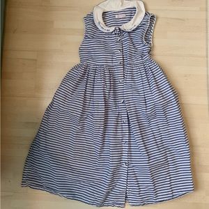 Vintage feel, girls striped dress